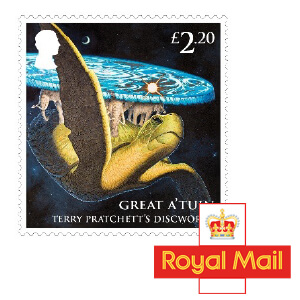 Royal Mail Celebrates Terry Pratchett’s Discworld Series with Special Stamps