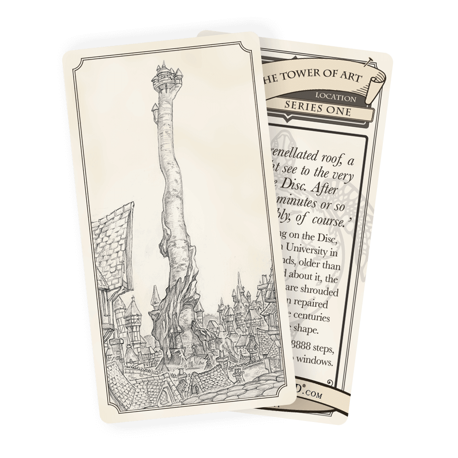 008 The Tower of Art Discworld Trading Card