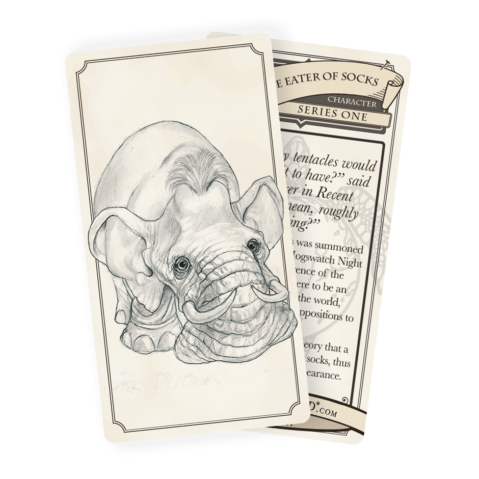 010 The Eater of Socks Discworld Trading Card