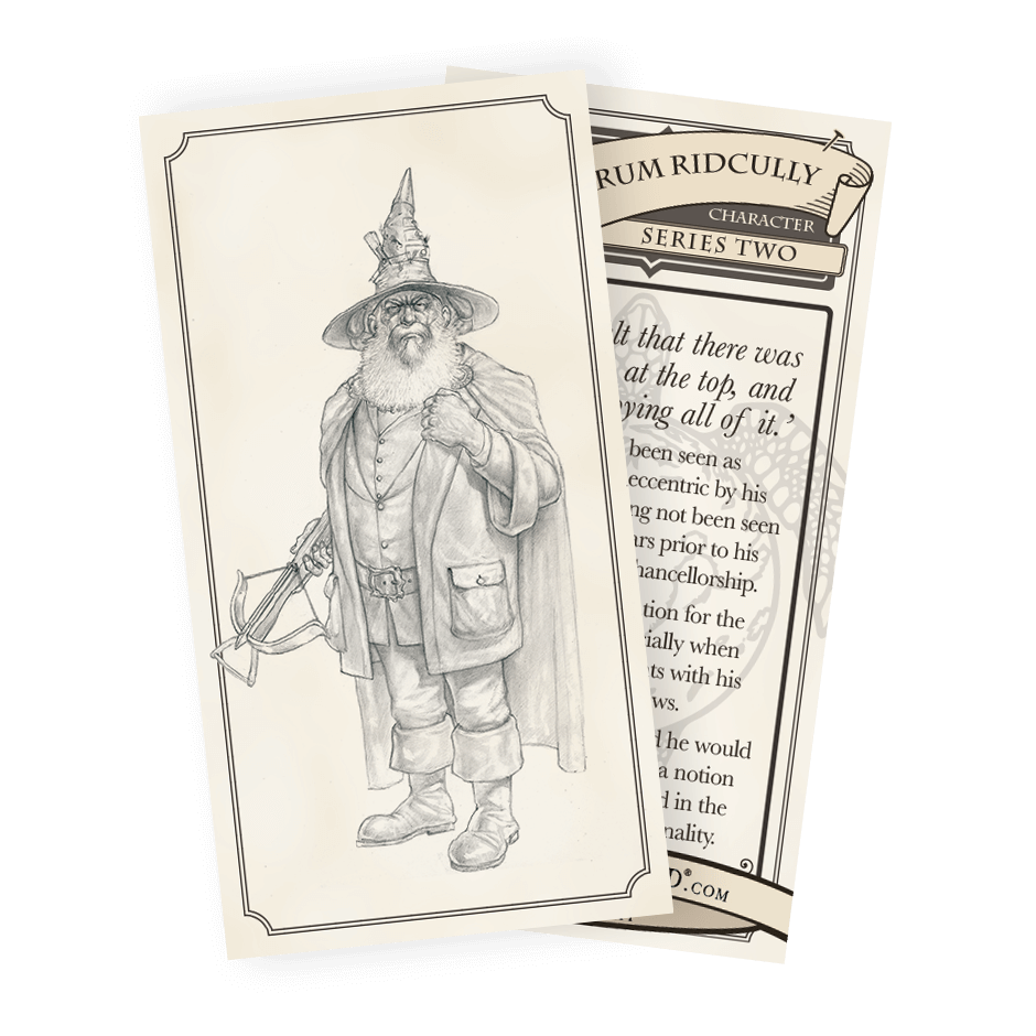 017 Mustrum Ridcully Discworld Trading Card